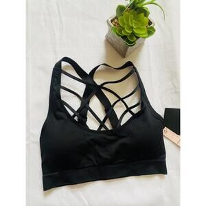 Victoria's Secret Black Strappy Sports Bra